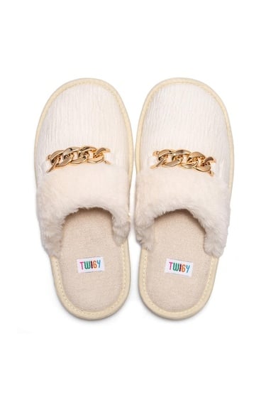  Nora Kadın Ev Terliği Krem 36/41