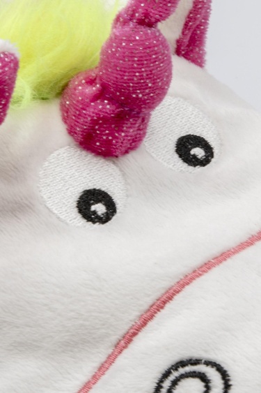  Flik Çocuk Hayvanlı Panduf Beyaz 33/38