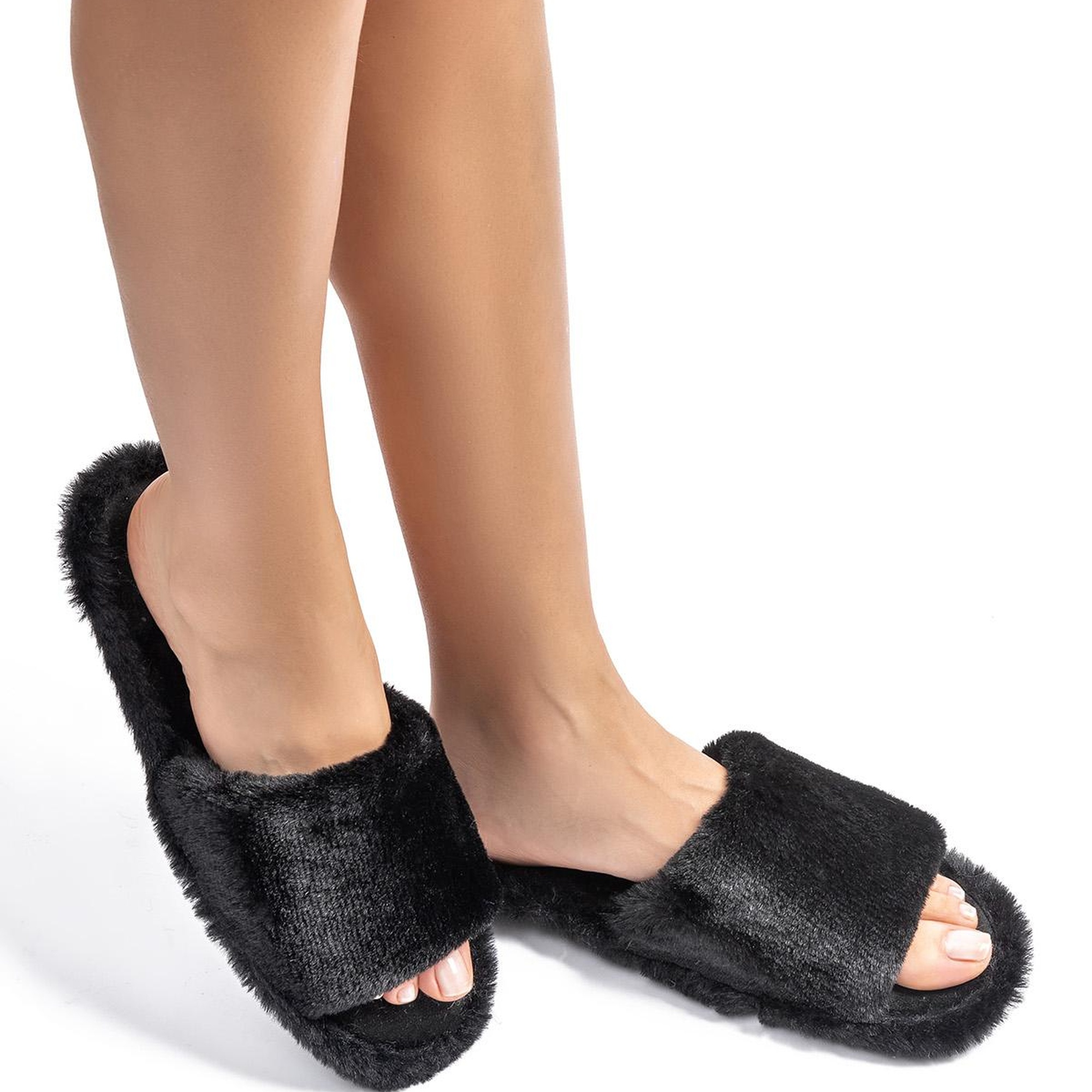 Lisa Peluş Kadın Ev Terliği Siyah 36/41