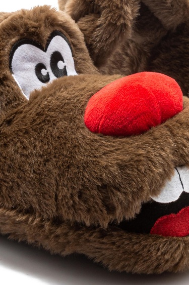  Dento Kadın Hayvanlı Panduf Kahverengi 36/41