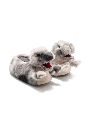  Trek Çocuk Hayvanlı Panduf Gri 30/37