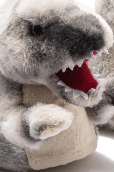  Trek Çocuk Hayvanlı Panduf Gri 30/37