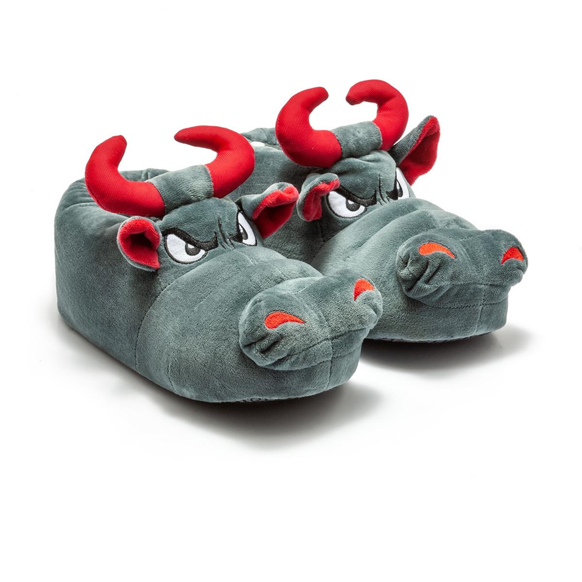 Boğa Kadın,Garson Boy Hayvanlı Panduf Gri 36/41