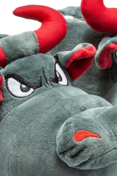  Boğa Kadın,Garson Boy Hayvanlı Panduf Gri 36/41