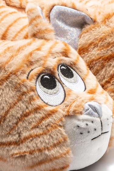  Pompik Kadın,Garson Boy Hayvanlı Panduf Bej 36/41