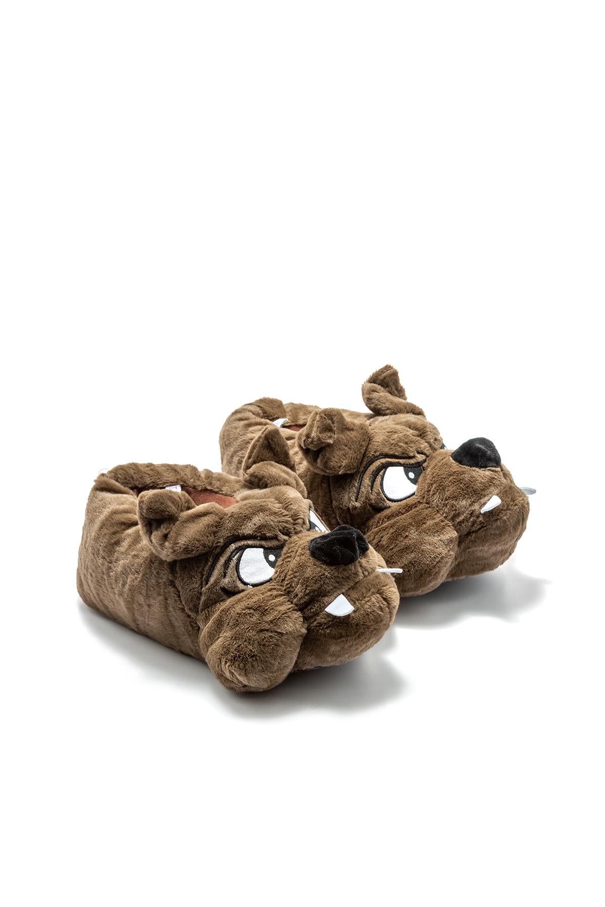  Cane Kadın, Garson Boy Hayvanlı Panduf Kahverengi 33/38