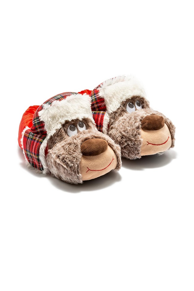  Goldi Erkek Hayvanlı Panduf Kahverengi 41/46