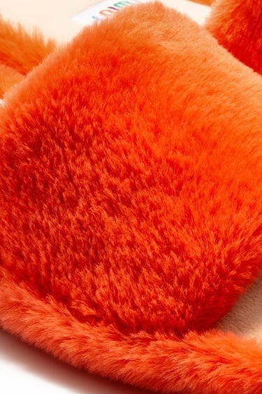 Lisa Peluş Kadın Ev Terliği Turuncu 36/41
