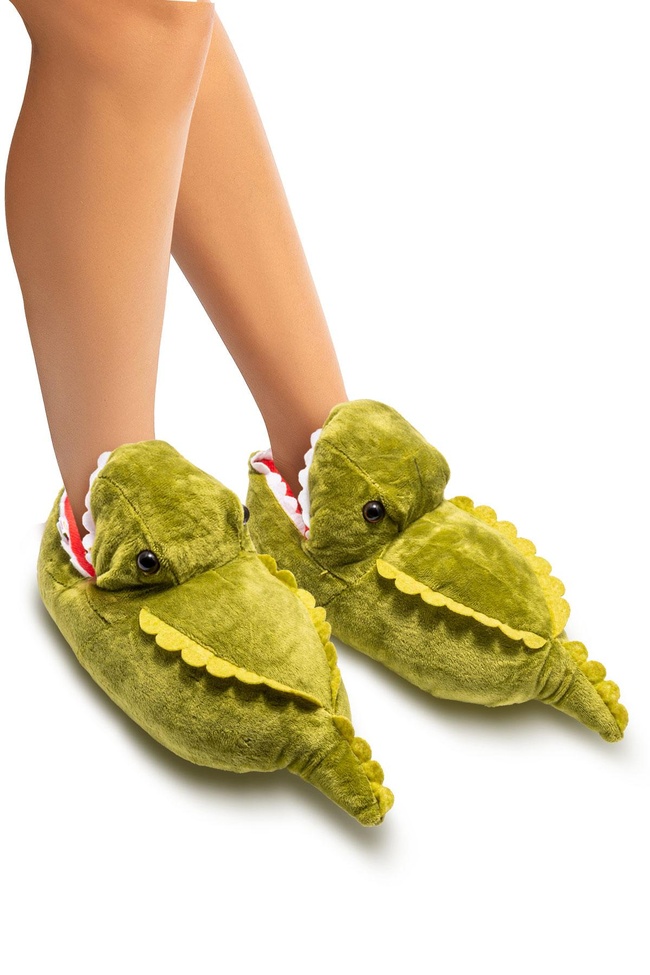  Dinos-2 Çocuk Hayvanlı Panduf Yeşil 30/38