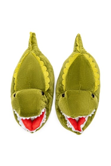  Dinos-2 Çocuk Hayvanlı Panduf Yeşil 30/38