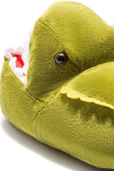  Dinos-2 Çocuk Hayvanlı Panduf Yeşil 30/38