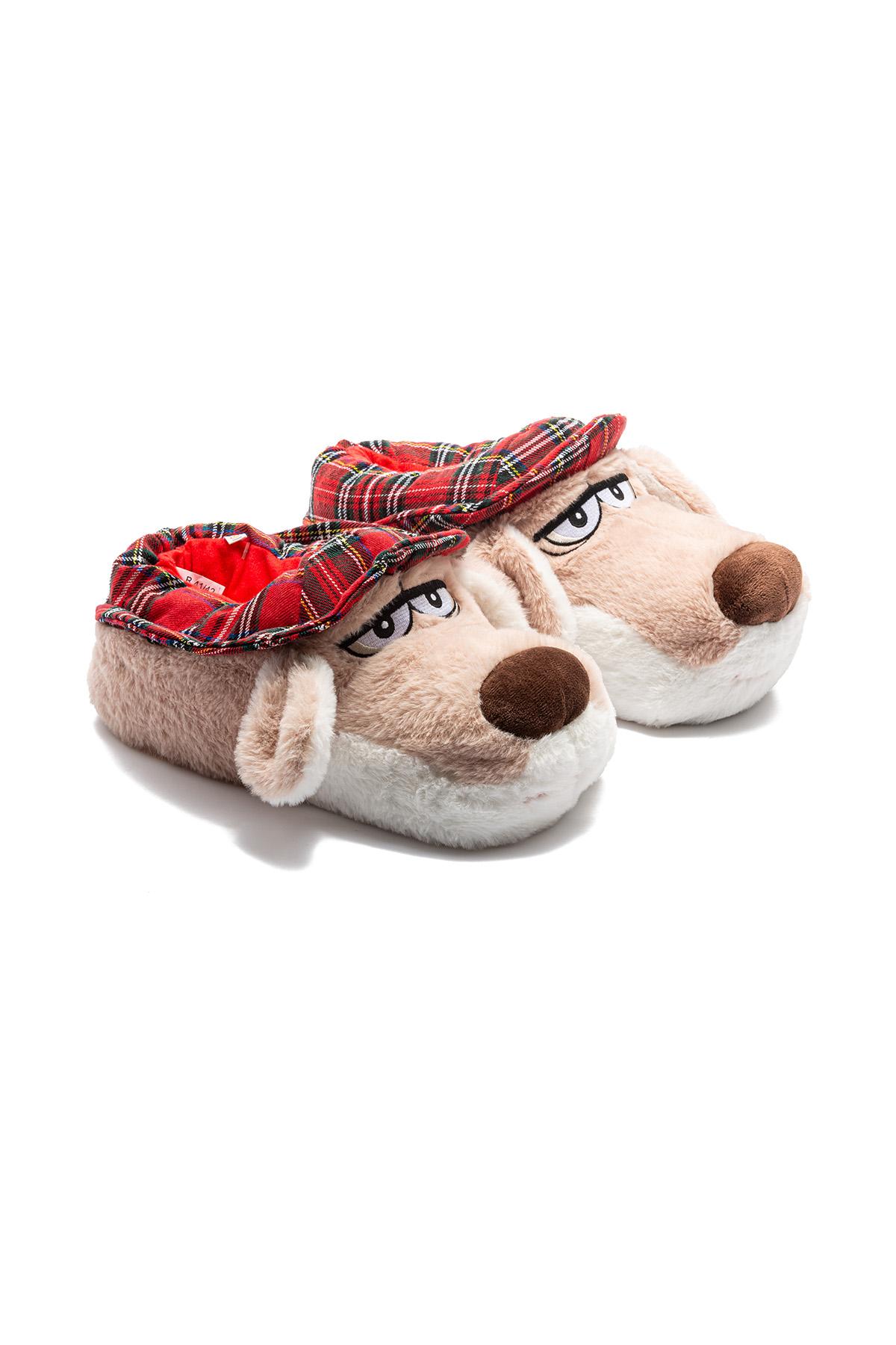  Cicci Erkek Hayvanlı Panduf Bej 41/46