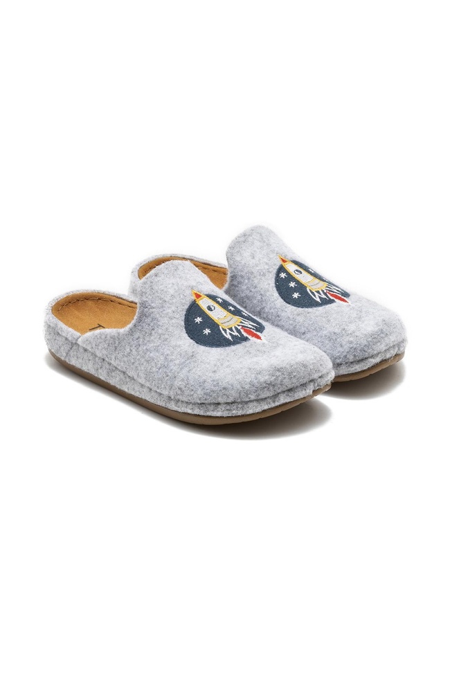  Roket Çocuk Ev Terliği Gri 30/35