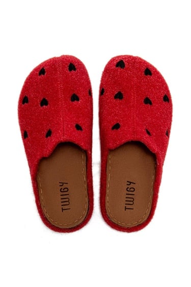  Buket Çocuk Ev Terliği Kırmızı 30/35