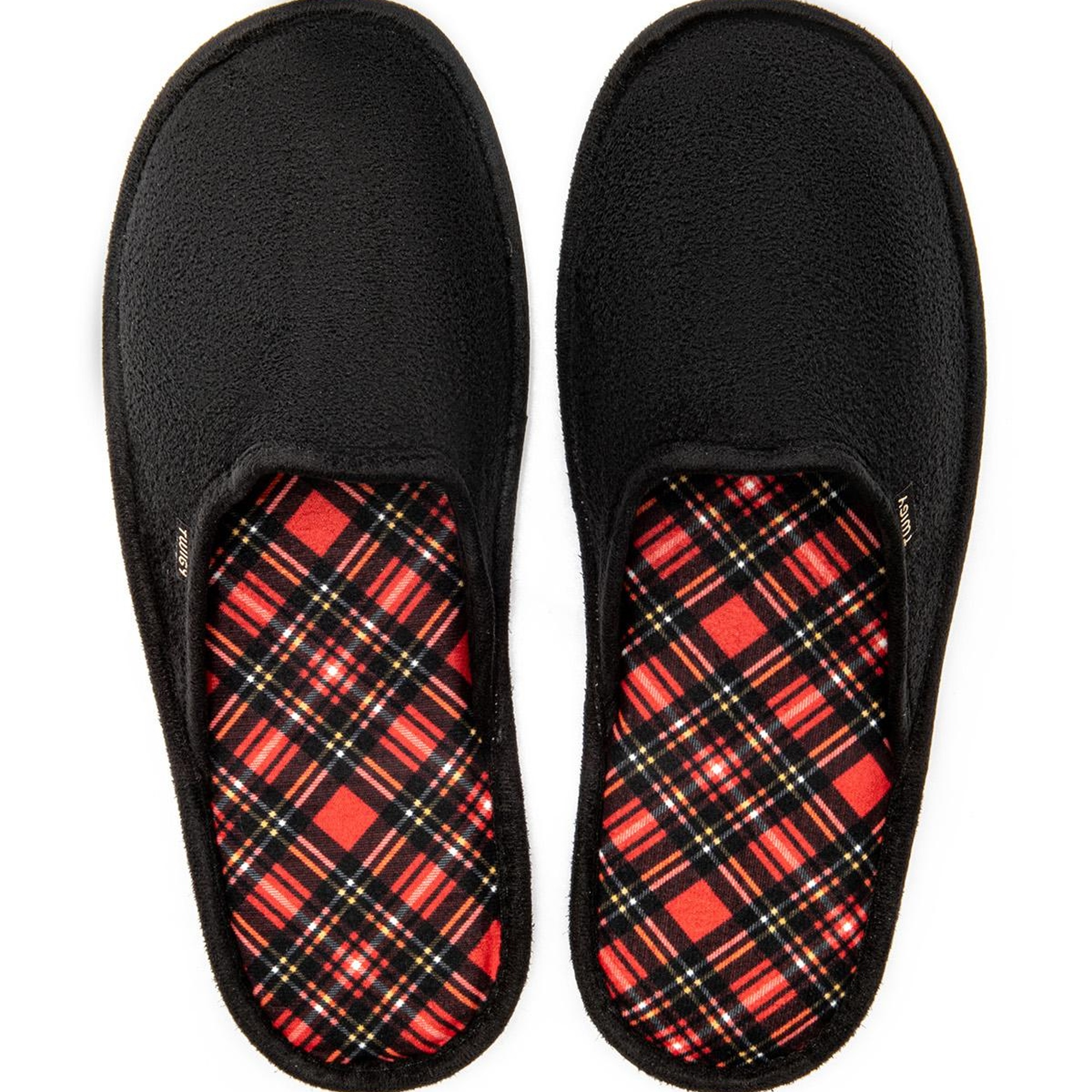 Ekose Erkek Ev Terliği Siyah-Kırmızı 41/46