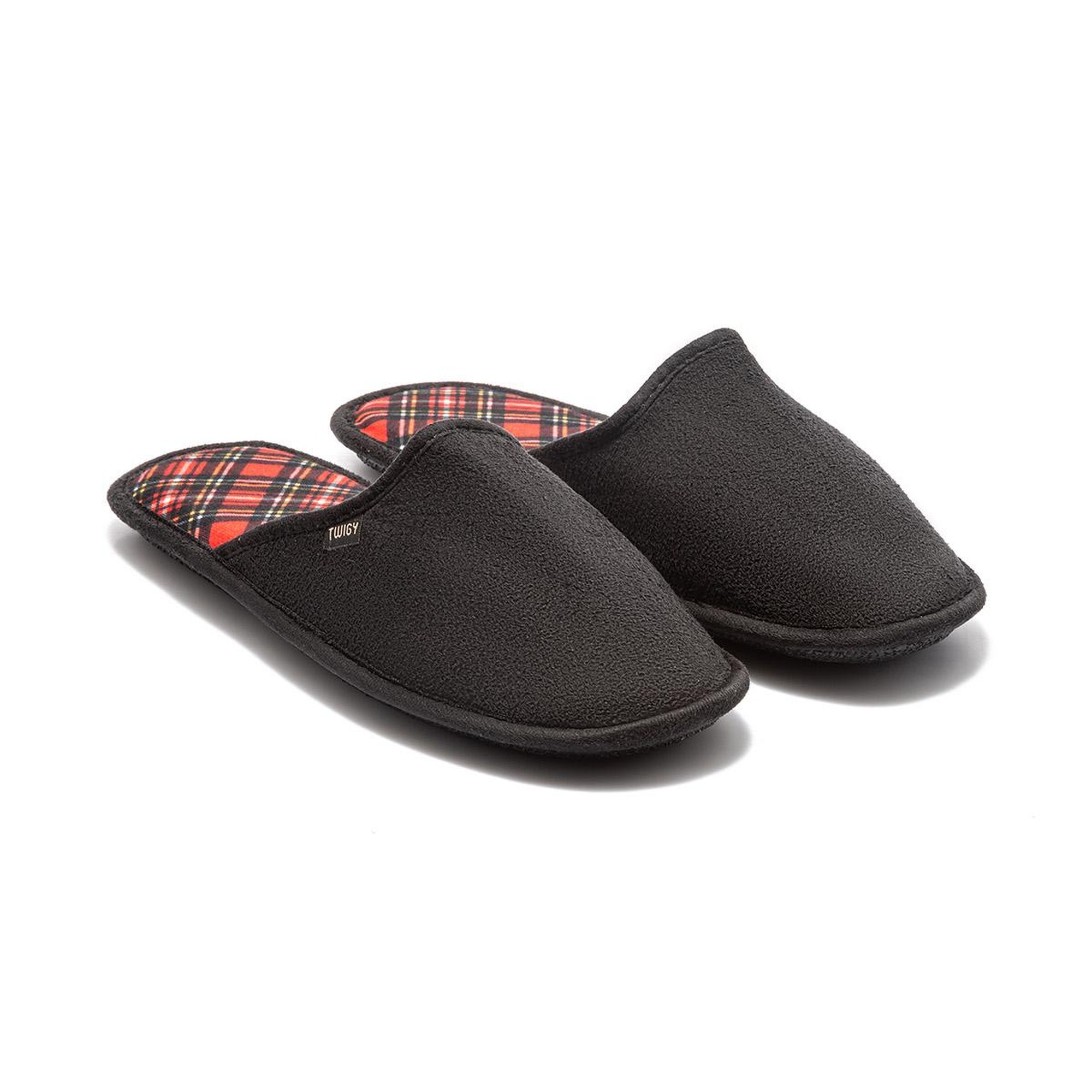 Ekose Erkek Ev Terliği Siyah-Kırmızı 41/46