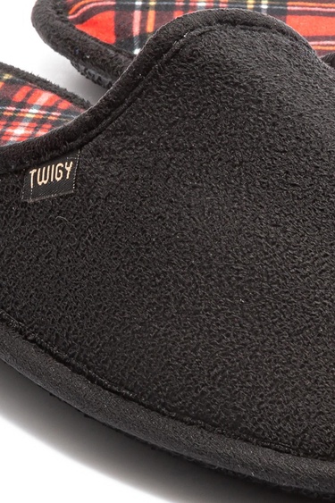  Ekose Erkek Ev Terliği Siyah-Kırmızı 41/46