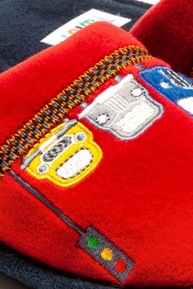  Kata Trafik Çocuk Ev Terliği Kırmızı 30/35