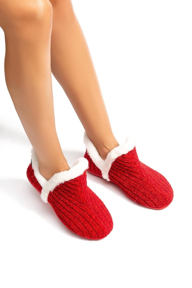  Carla Kadın Ev Botu Kırmızı 36/41