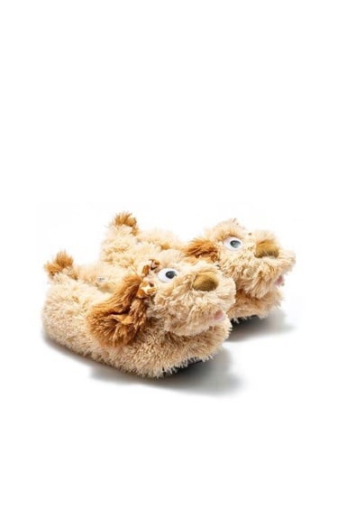  Malti Kadın,Garson Boy Hayvanlı Panduf Bej 33/38