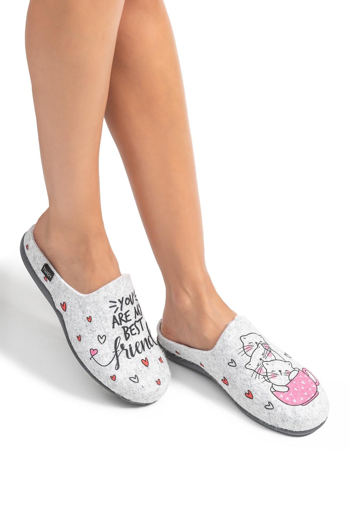 Best Friend Kadın Ev Terliği Gri 36/41