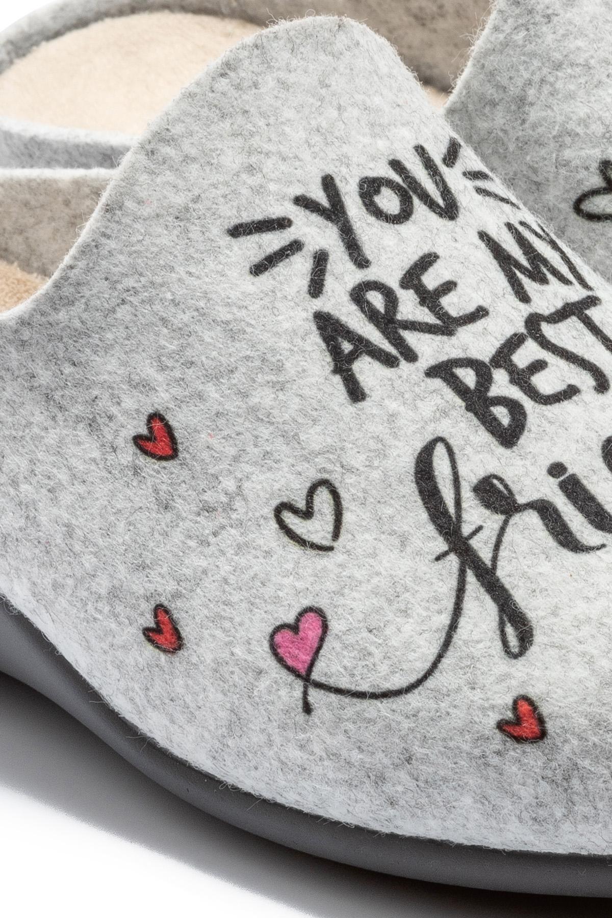 Best Friend Kadın Ev Terliği Gri 36/41