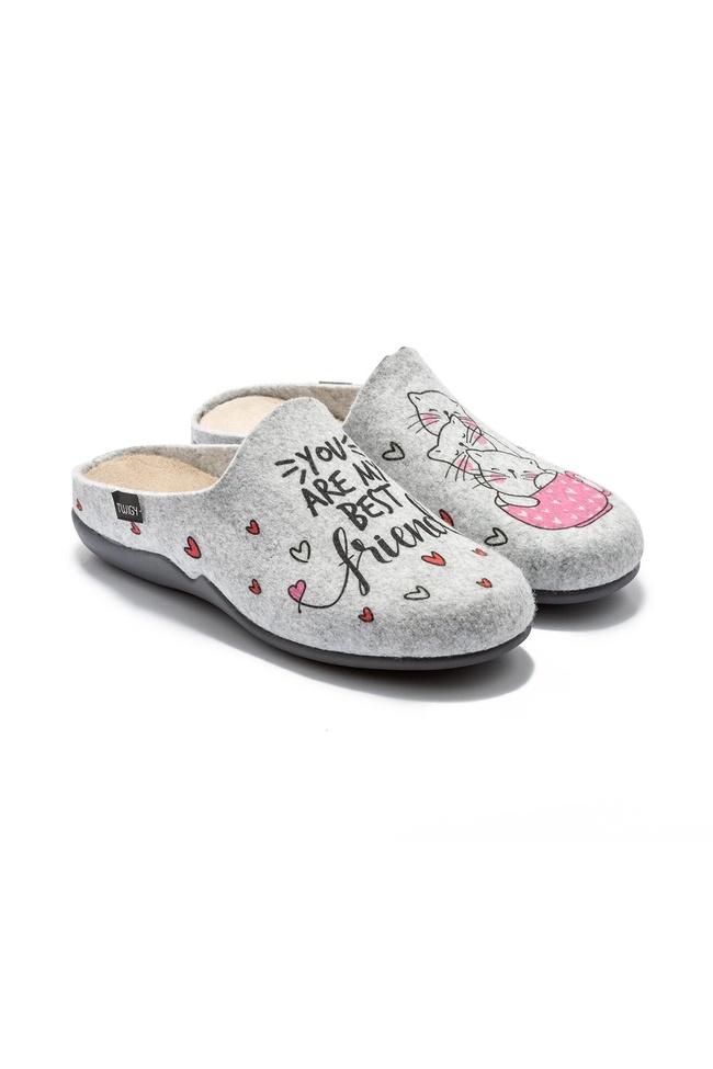  Best Friend Kadın Ev Terliği Gri 36/41