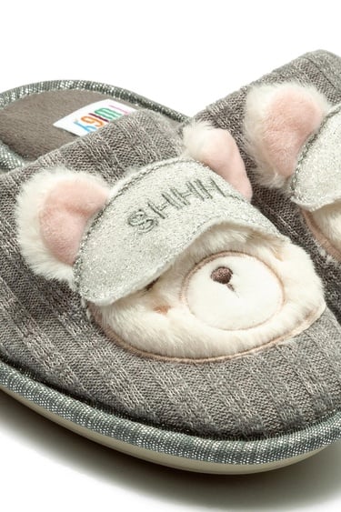  Nikki Çocuk Ev Terliği Gri 30/35