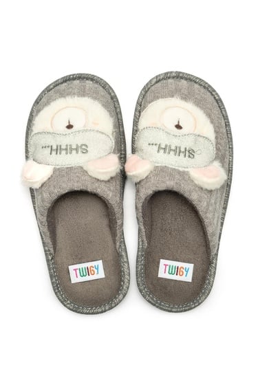  Nikki Çocuk Ev Terliği Gri 30/35