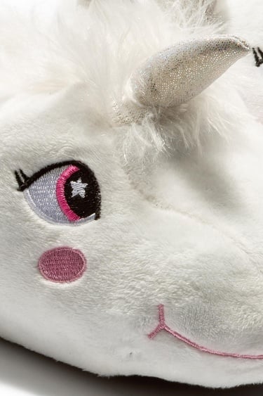  Pinky Çocuk Hayvanlı Panduf Beyaz 22/29