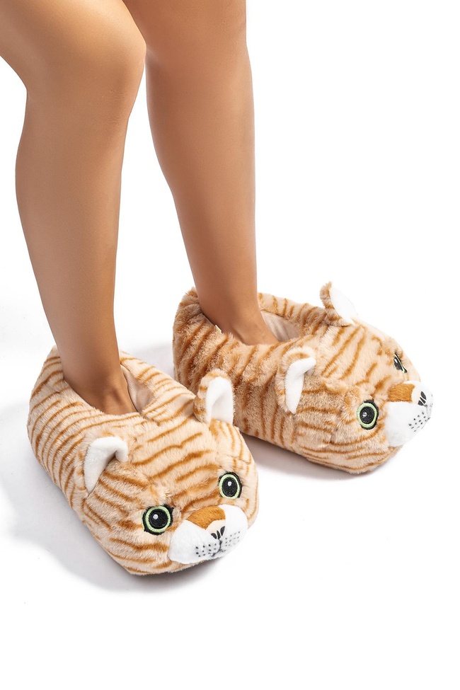  Pompik Kadın, Garson Boy Hayvanlı Panduf Sarı 36/41