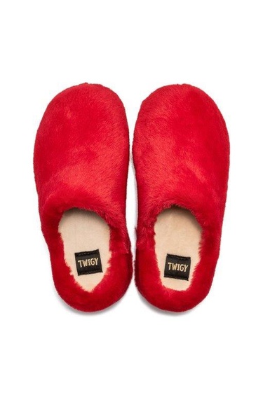  Lilo Peluş Kadın Ev Terliği Kırmızı 36/40