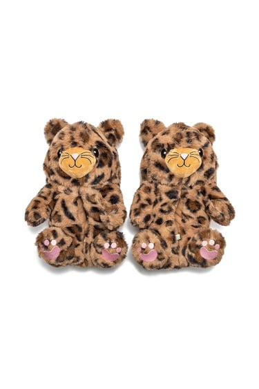  Pako Kadın Hayvanlı Panduf Leopar 36/41