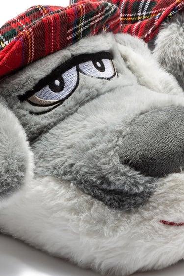  Cicci Erkek Hayvanlı Panduf Gri 41/46