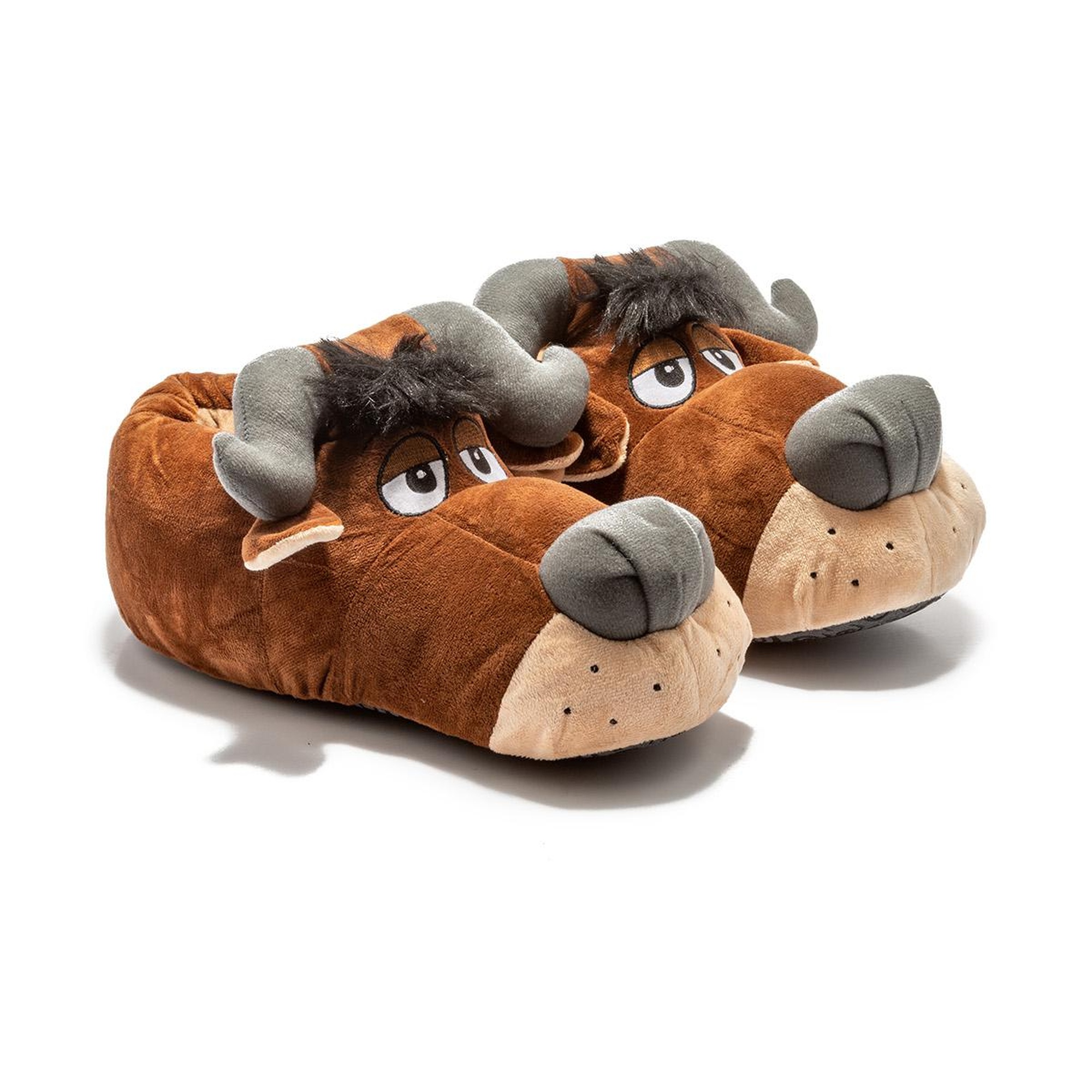 Süper Boğa Erkek Hayvanlı Panduf Kahverengi 41/46