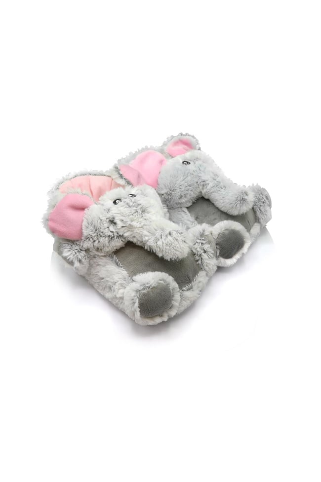  Elephant Kadın Hayvanlı Panduf Gri 36/41