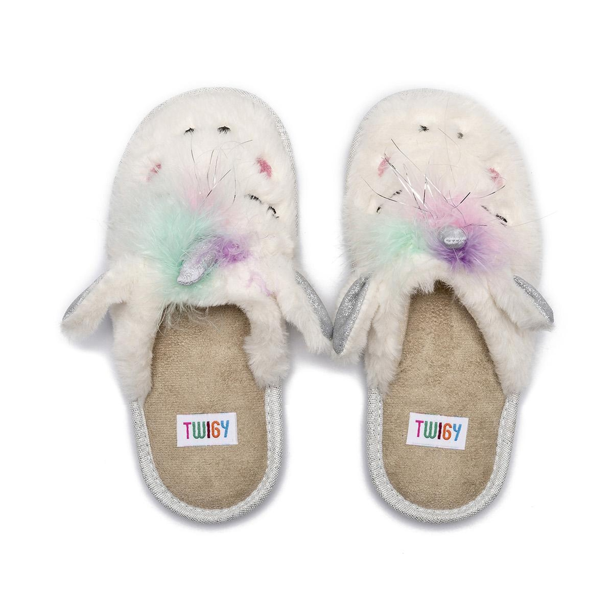 Sevimli Çocuk Ev Terliği Beyaz 30/35