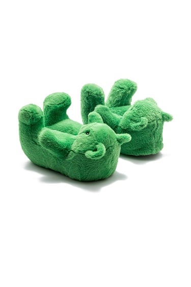  Pookie Kadın Hayvanlı Panduf Yeşil 36/41