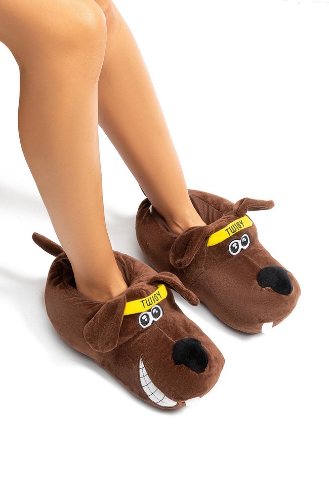  Aero Kadın Hayvanlı Panduf Kahverengi 36/41