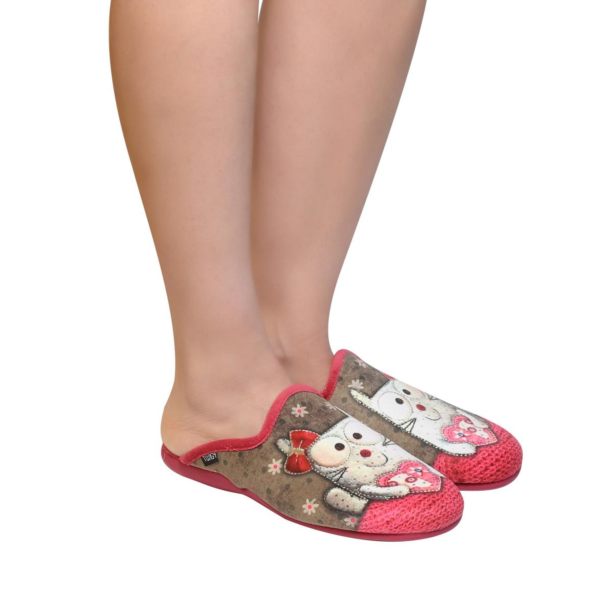 Print Kadın Ev Terliği Fuşya 36/41