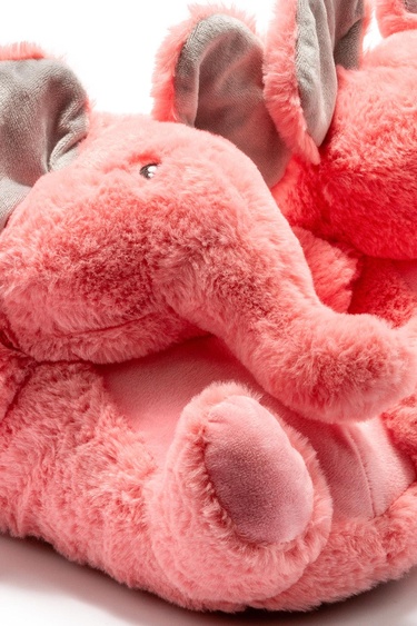  Elephant-2 Kadın Hayvanlı Panduf Pembe 36/41