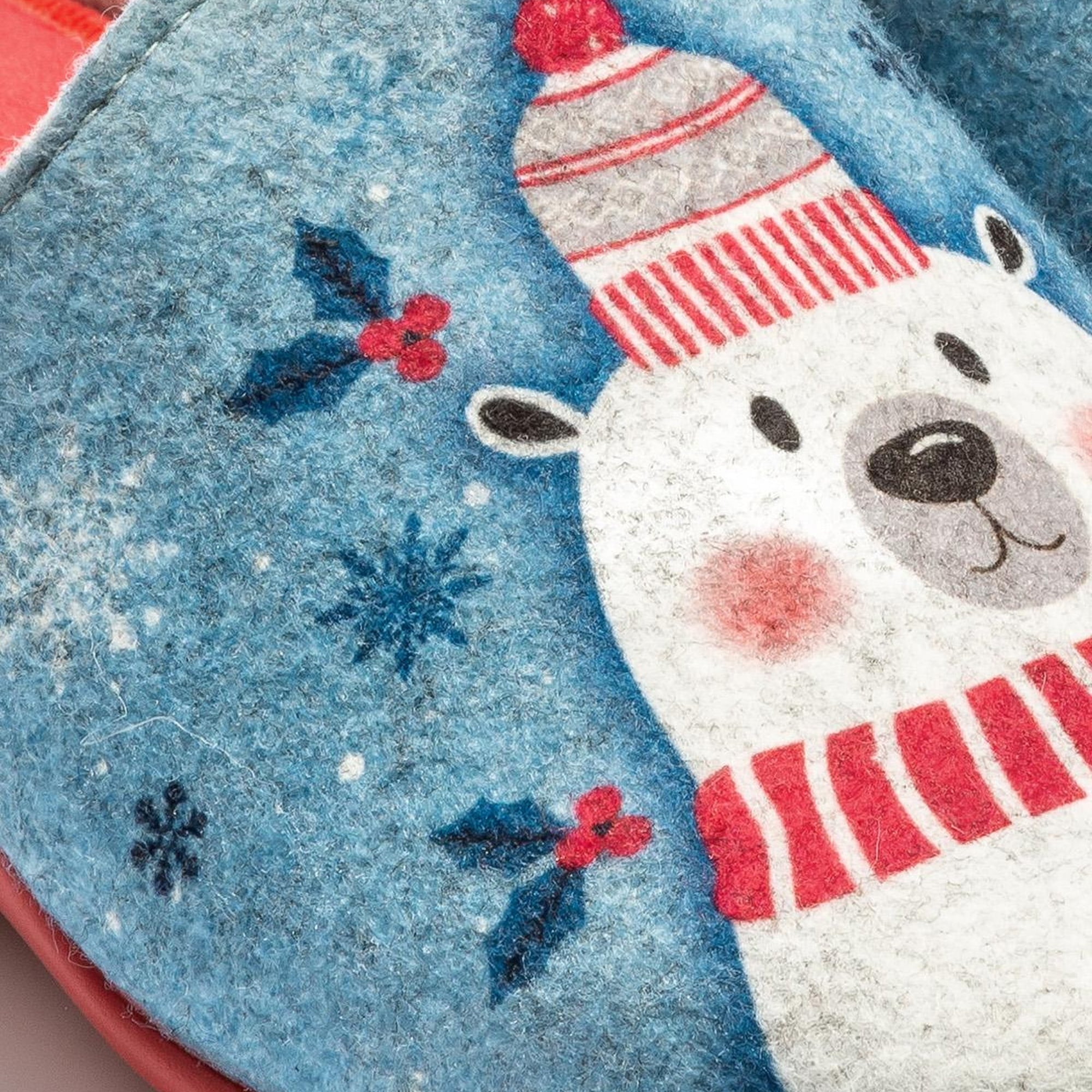 Kar Adam Kadın Ev Terliği Mavi 36/41