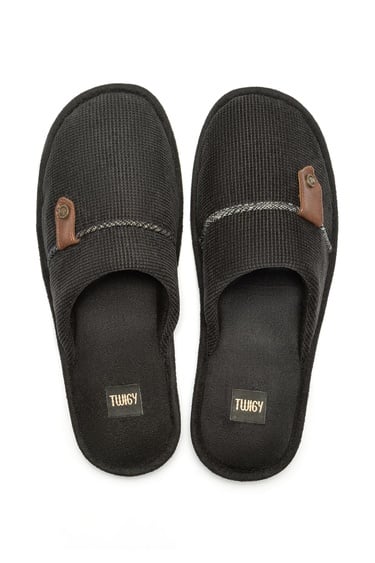  Fidel Erkek Ev Terliği Siyah 41/46