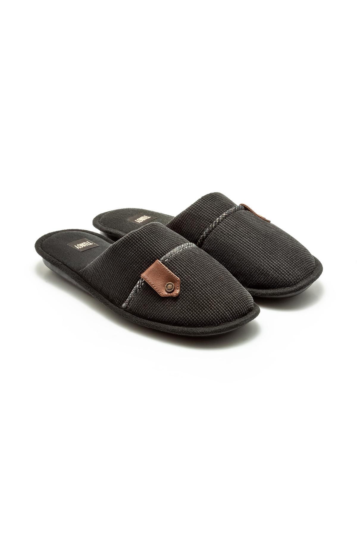  Fidel Erkek Ev Terliği Siyah 41/46