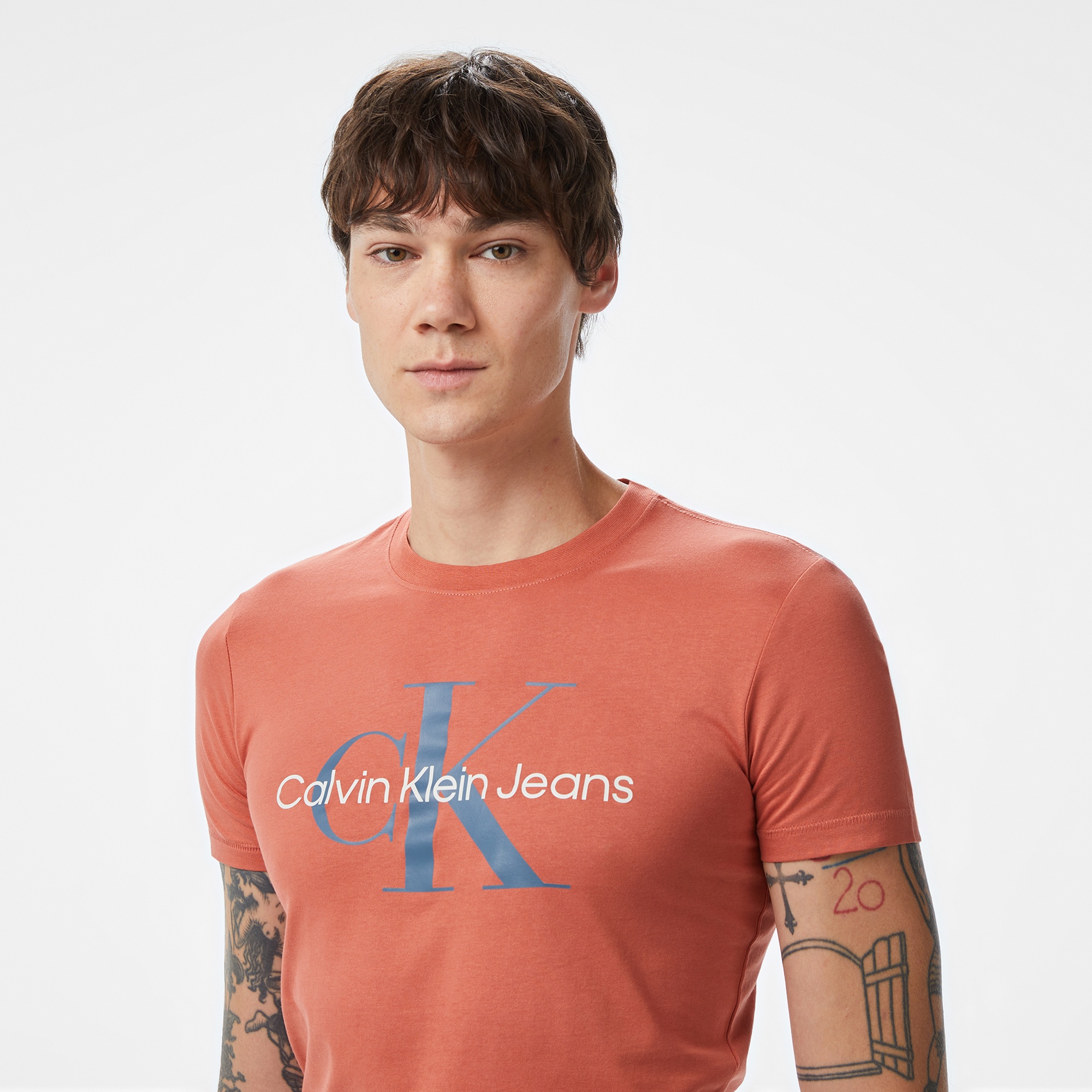 Calvin Klein Monologo Erkek Turuncu T-Shirt