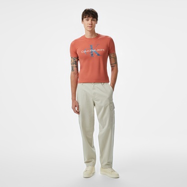  Calvin Klein Monologo Erkek Turuncu T-Shirt