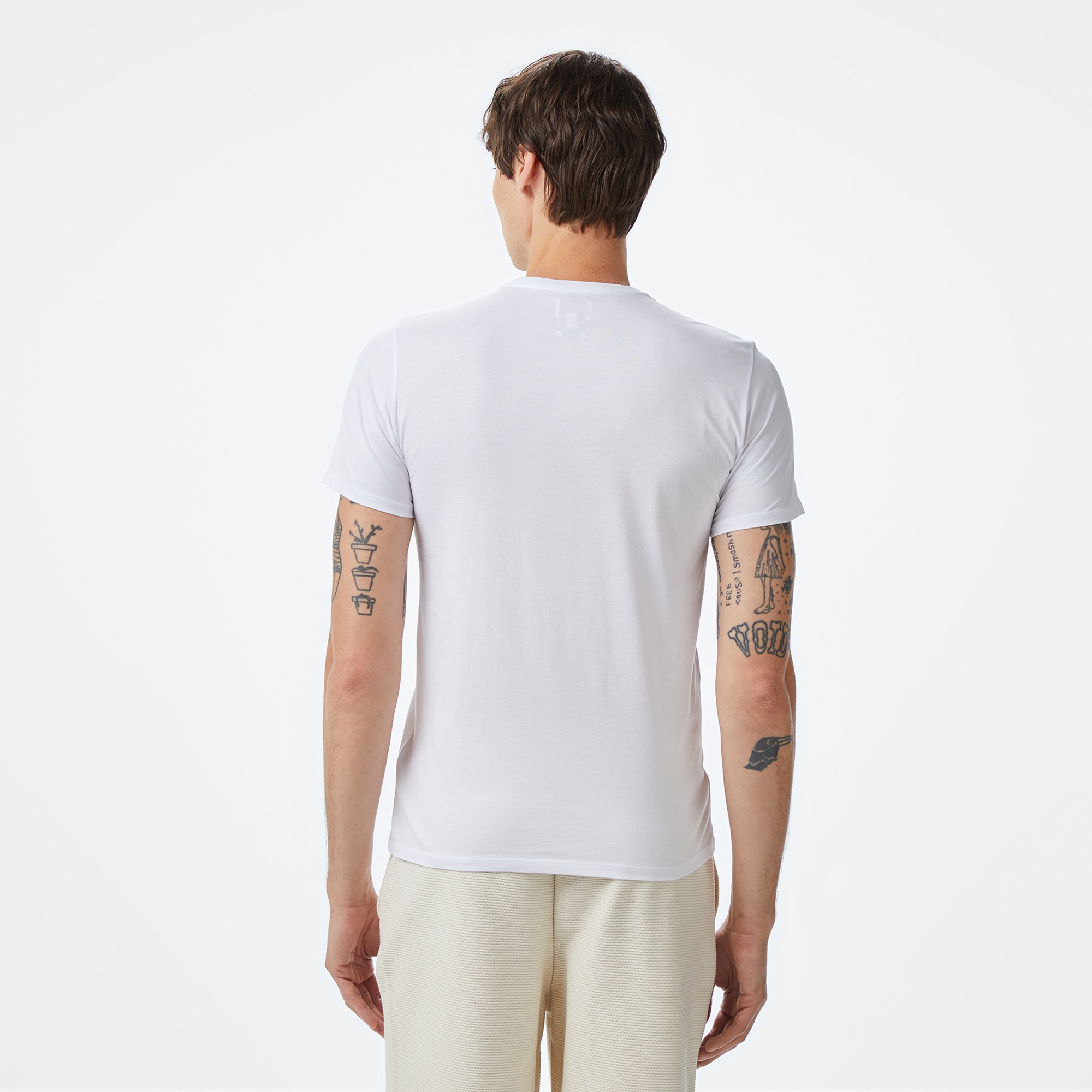 Guess Classic Erkek Beyaz T-Shirt