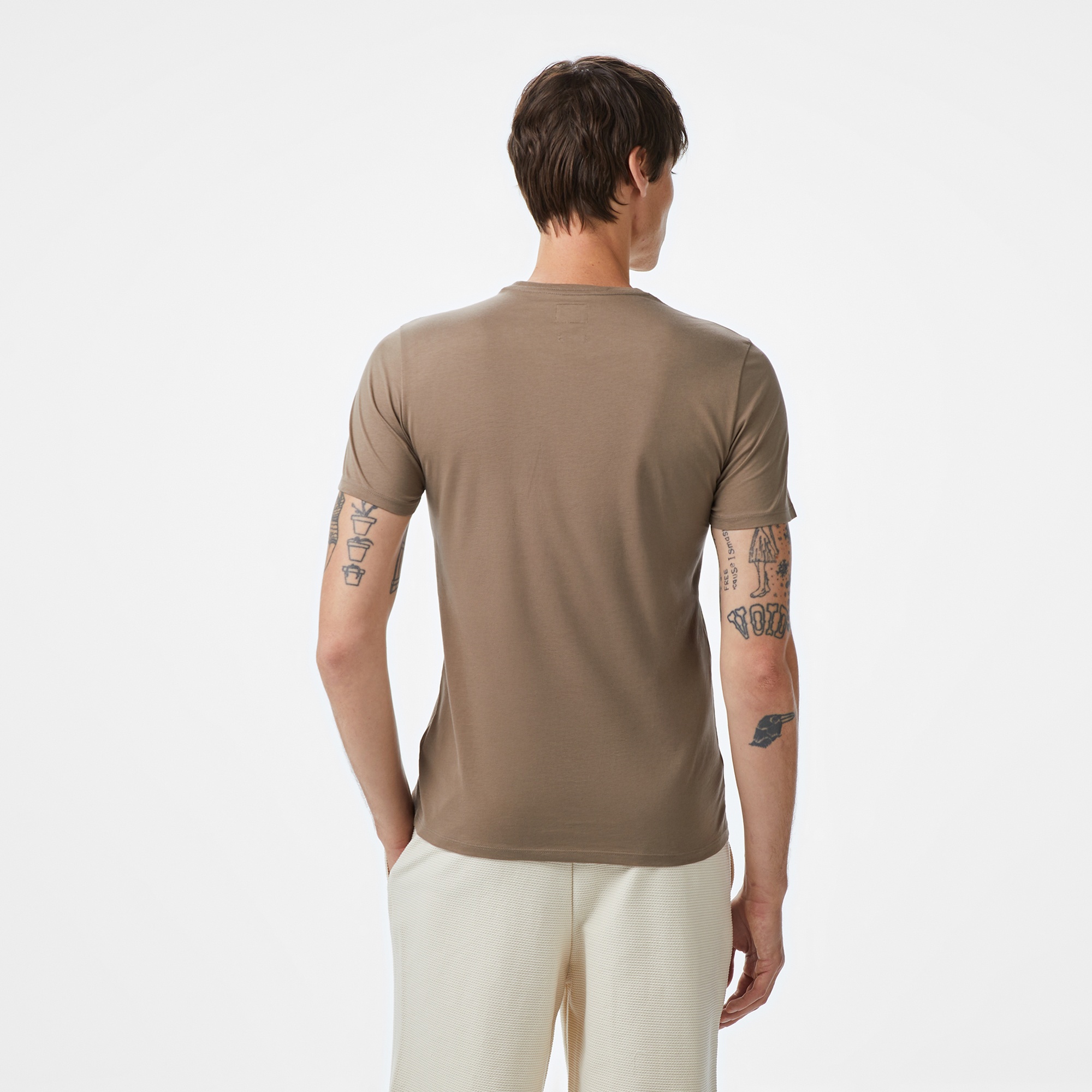 Guess Classic Erkek Kahverengi T-Shirt