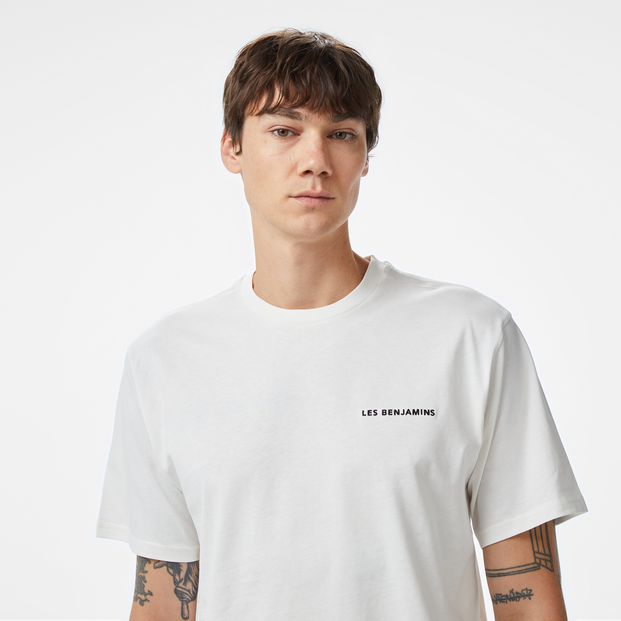 Les Benjamins Erkek Beyaz T-Shirt