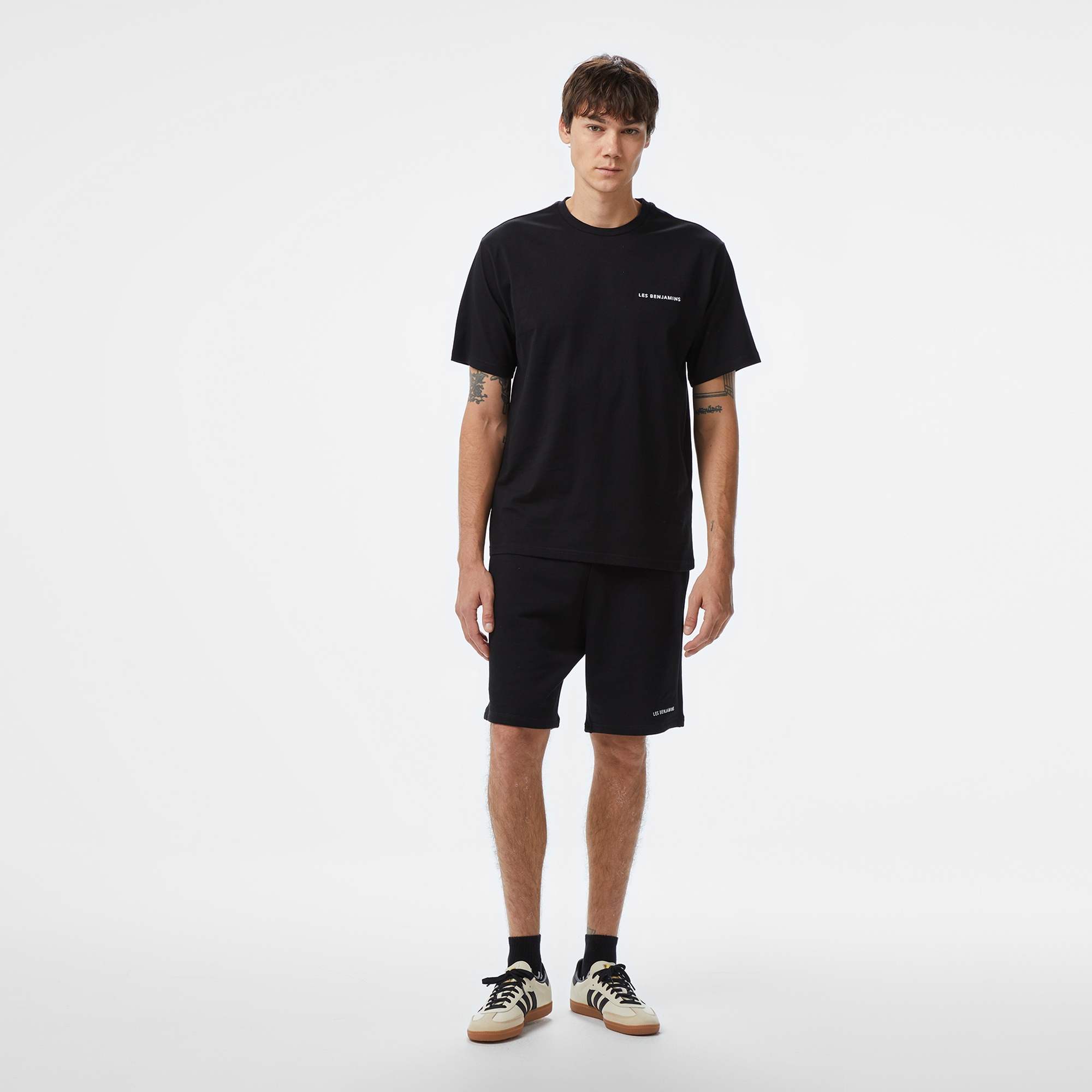 Les Benjamins 307 Erkek Siyah T-Shirt